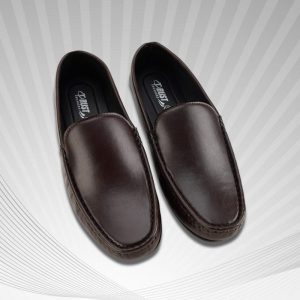 Genuine Leather Loafer For Men ! Plain Black ! – L111